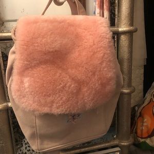 UGG Suede Small Pink Backpack